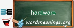 WordMeaning blackboard for hardware